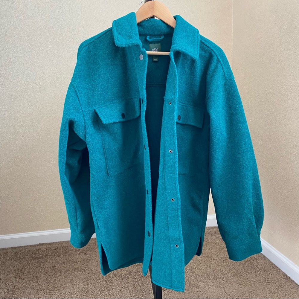 Wild Fable Green Oversized Coat